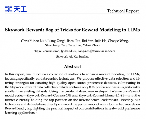 图1丨天工自研Skywork-Reward