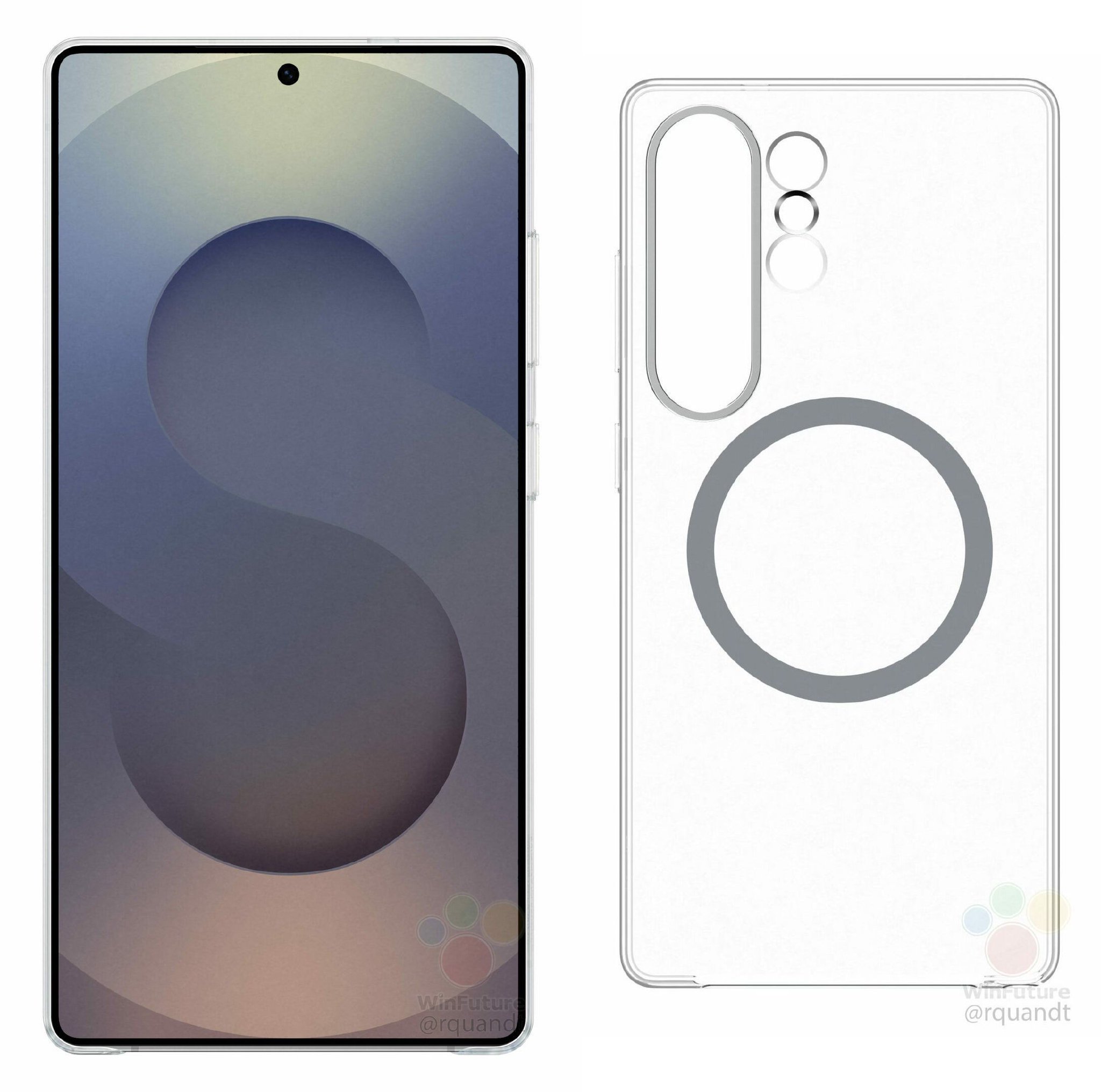 Galaxy S25 Ultra 渲染图