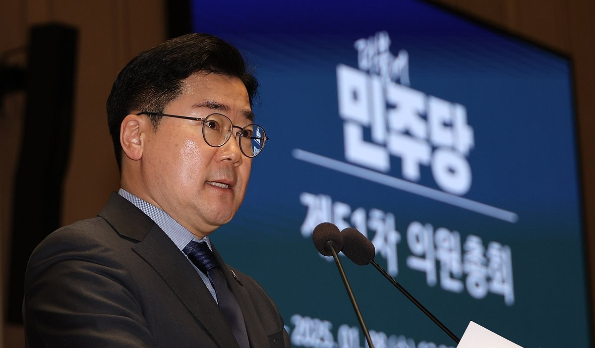 △韩国在野党共同民主党院内代表朴赞大（资料图）