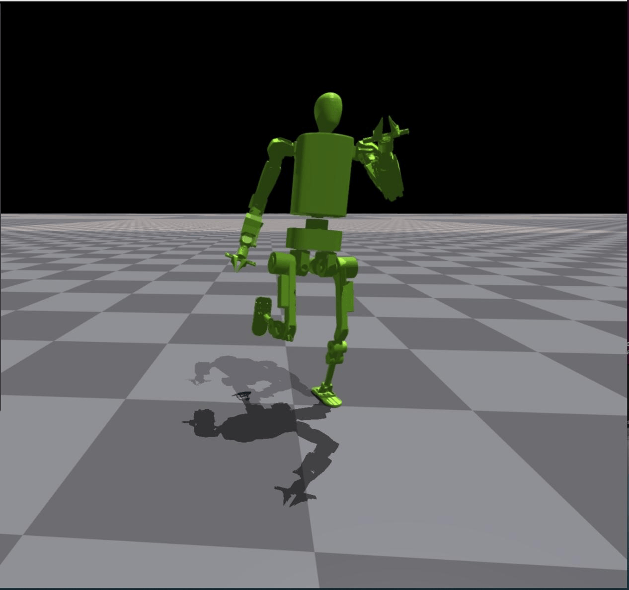 图为：西湖机器人仿真环境图