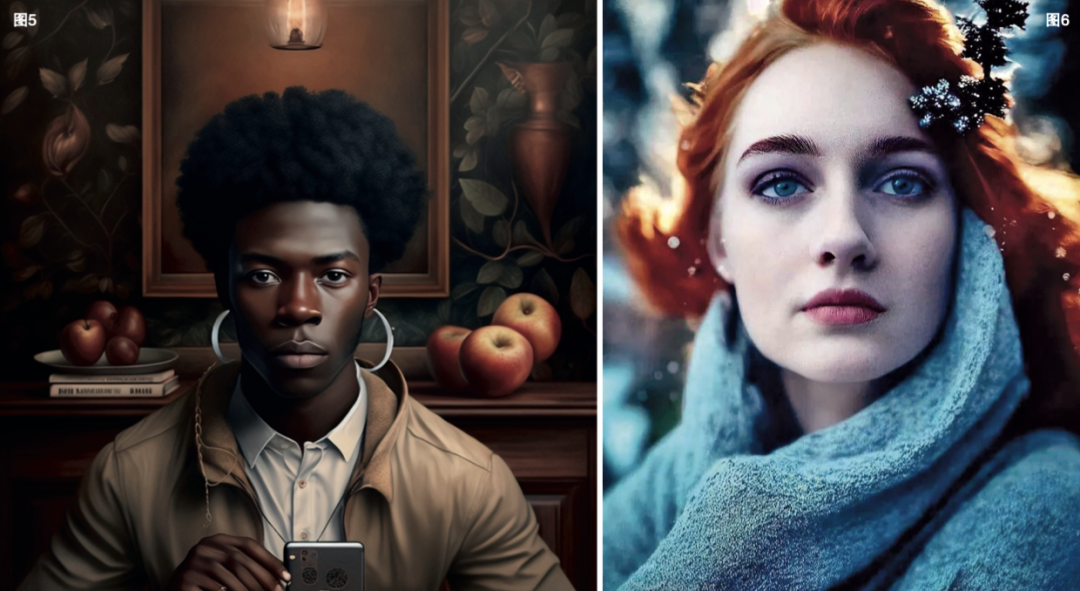 □ 图5 用AI图片生成工具Midjourney V4生成的图片，画面人物的手指数量过多