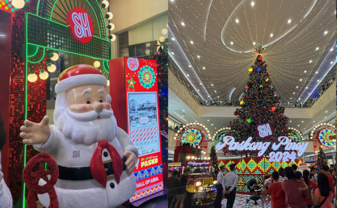 菲律宾街头的圣诞氛围