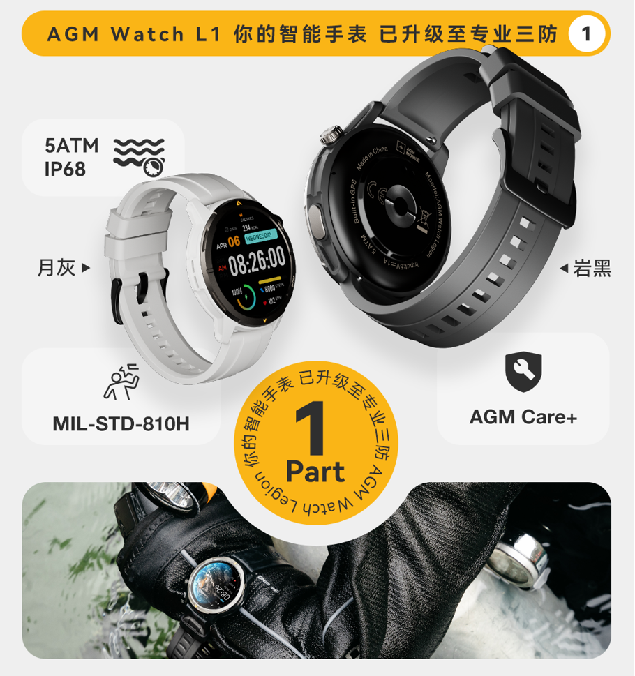 AGM Watch L1智能手表震撼上市：入门级价格，专业级体验