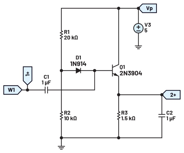 图14 偏置包络检波器电路
