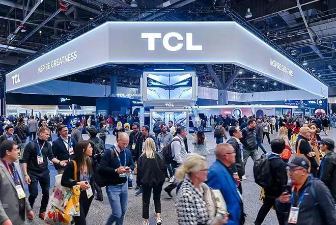 TCL在今年CES成为参展面积最大的中国品牌，图源TCL智能终端微信公众号