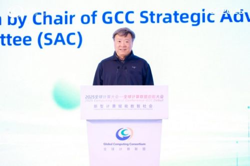 图：GCC战略咨询委员会主席、中国工程院院士高文致辞