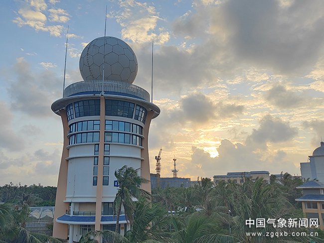 三沙市气象雷达。图/王亮