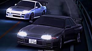 ▲高桥凉介的 FC 和中里毅的 R32