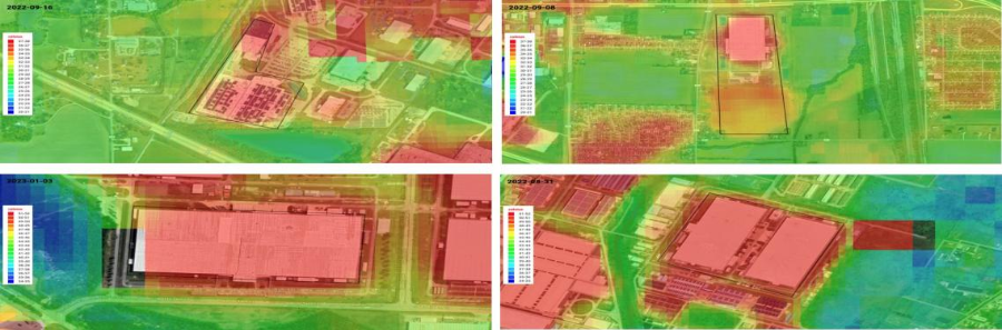 某工厂热辐射图像 图源：尔特数科
