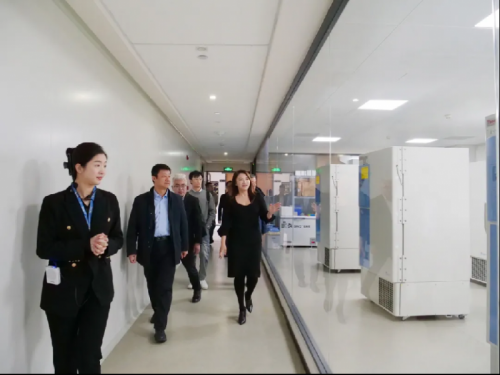 △ 呼和浩特市投促局领导一行参观华夏源浦江智谷GMP基地