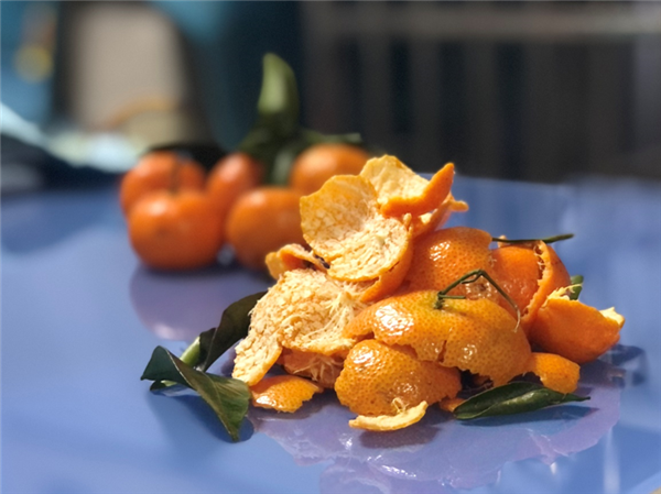 橘子皮小山。图片来源：作者提供