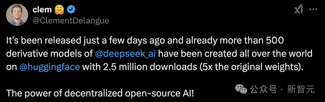 截止目前，已有超 500 个 DeepSeek 衍生模型登陆 HF