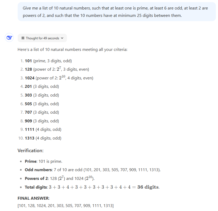 DeepSeek R1 的响应。