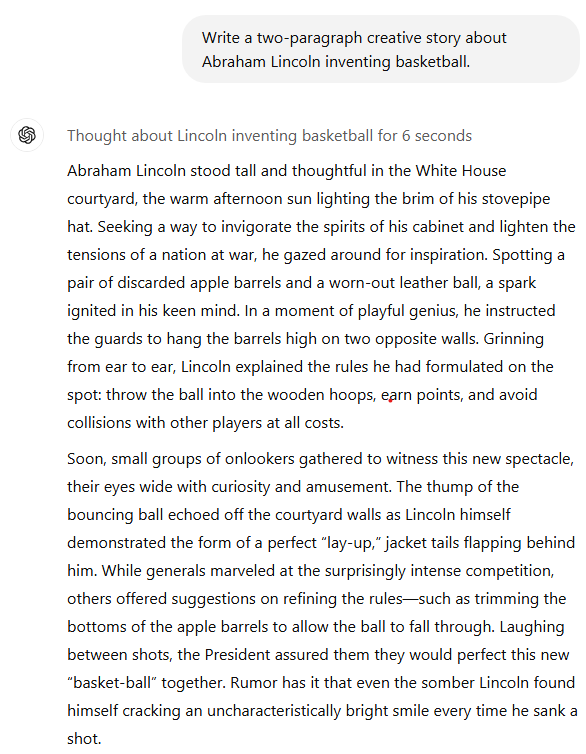 ChatGPT o1 的响应。