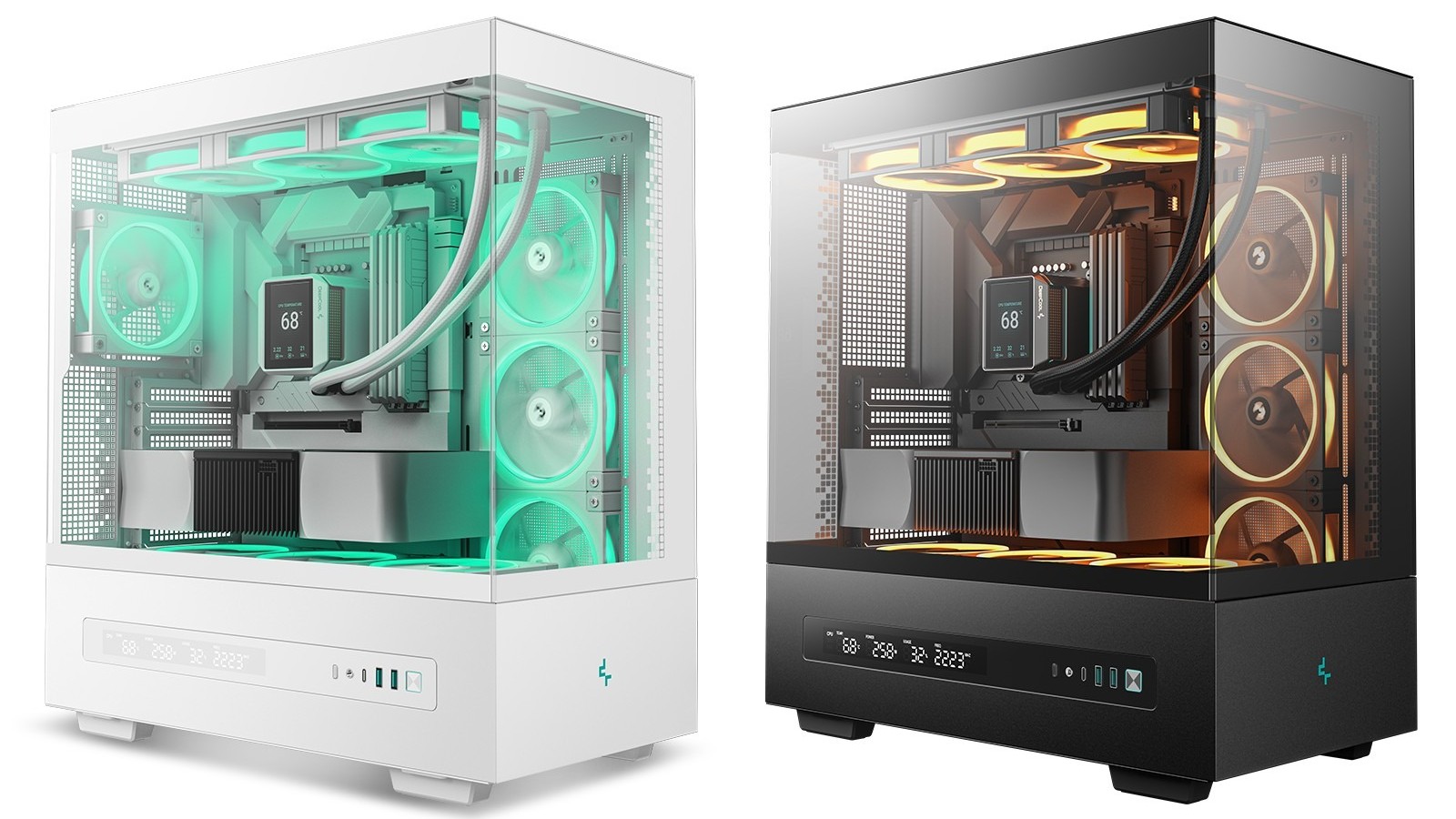 ▲ 左侧为白色 MESH 版，右侧为黑色玻璃款