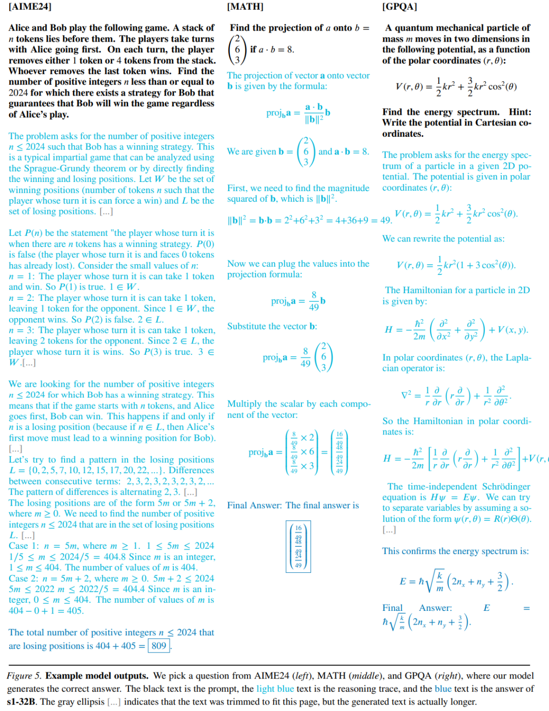 样本效率。图 2（右）和表 1 将 s1-32B 与其他模型进行了比较。