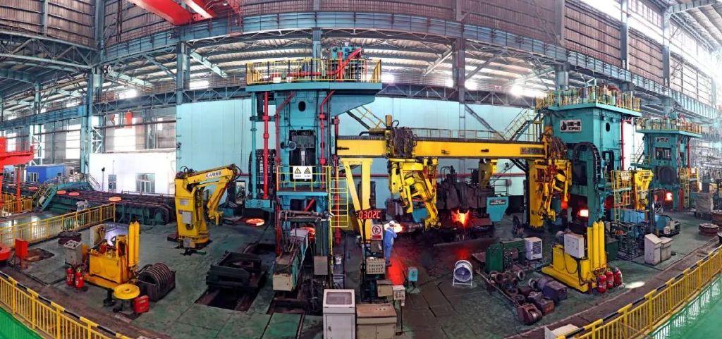 马钢高铁车轮生产线。受访者供图