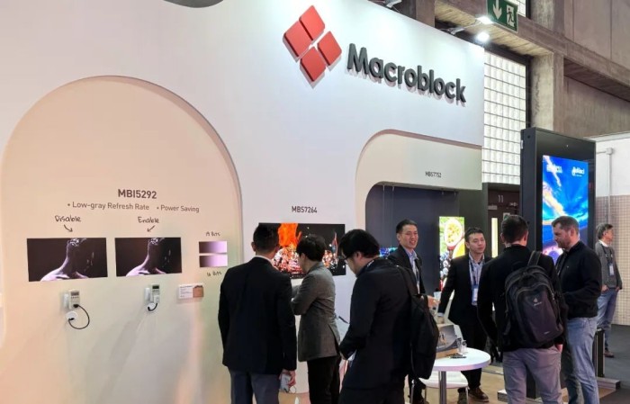 图1. 聚积科技偕同客户于ISE 2025展出达芬奇系列新品