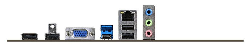 ▲ H810H8-M2 的后置 I/O 面板