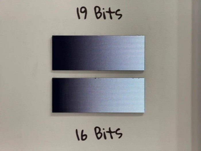图3 . MBI5292 以19-bit灰阶体现细腻低灰显示效果