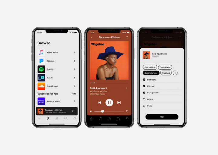 ▲ 旧版本的 Sonos App