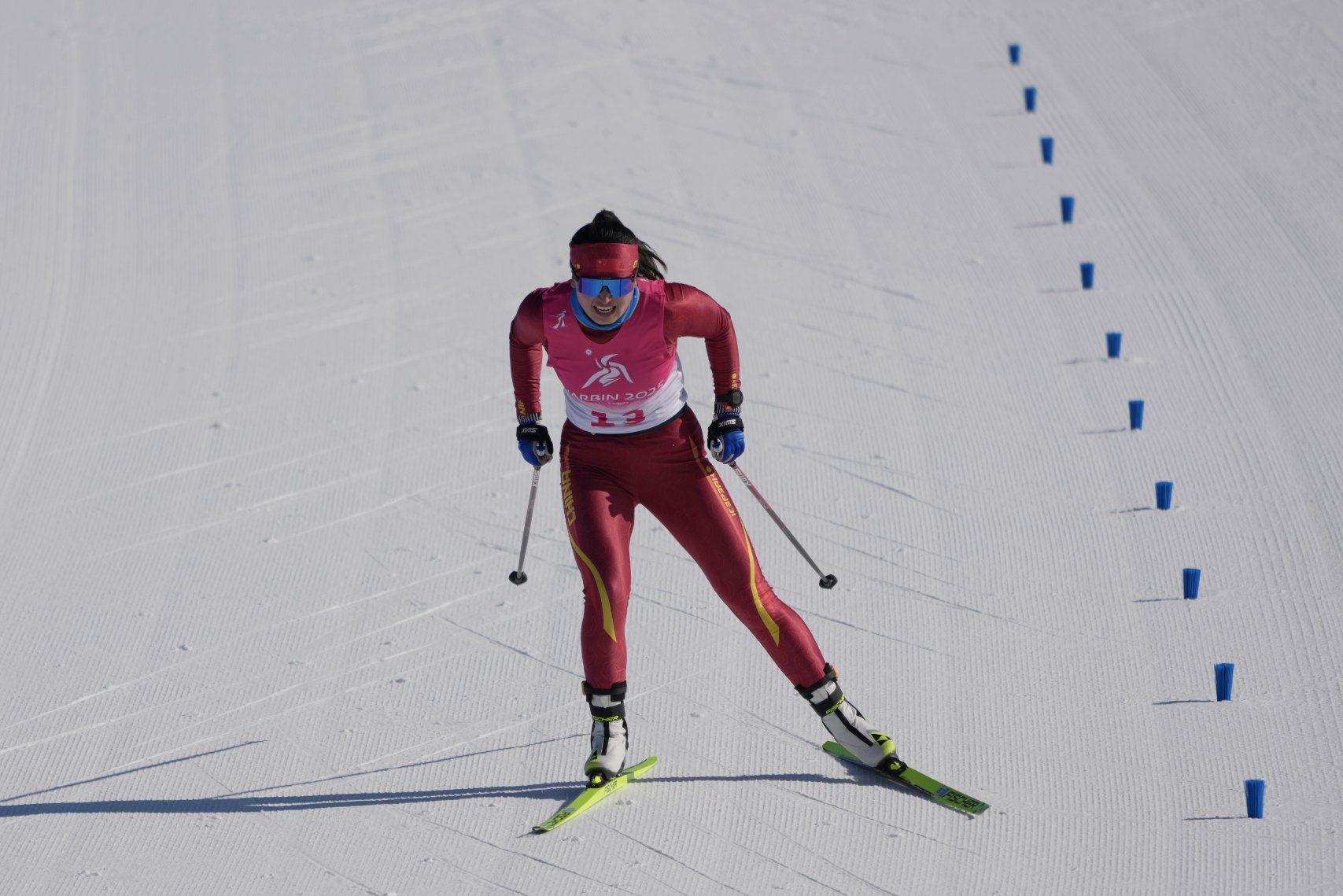 中国选手获越野滑雪女子5公里