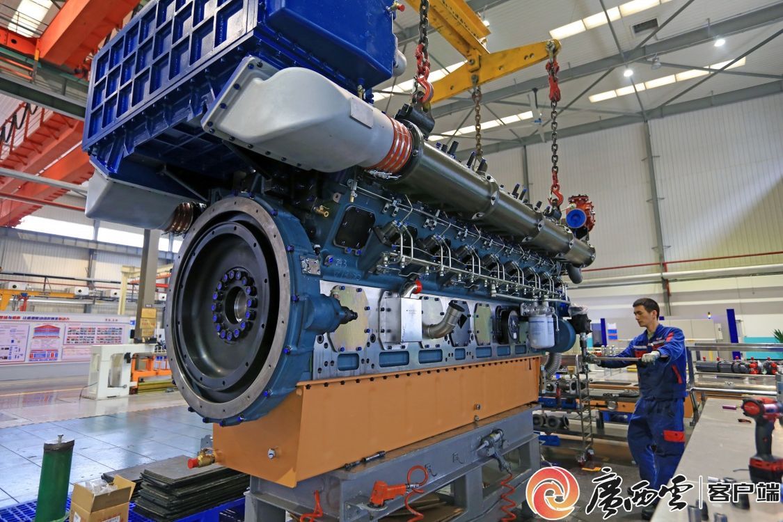 玉柴船电制造车间。黄玲 摄（资料图）