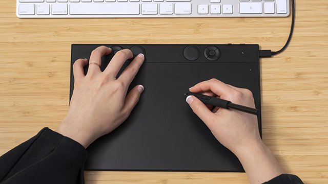 第八代 Intuos Pro 影拓®专业数位板作画面积更大