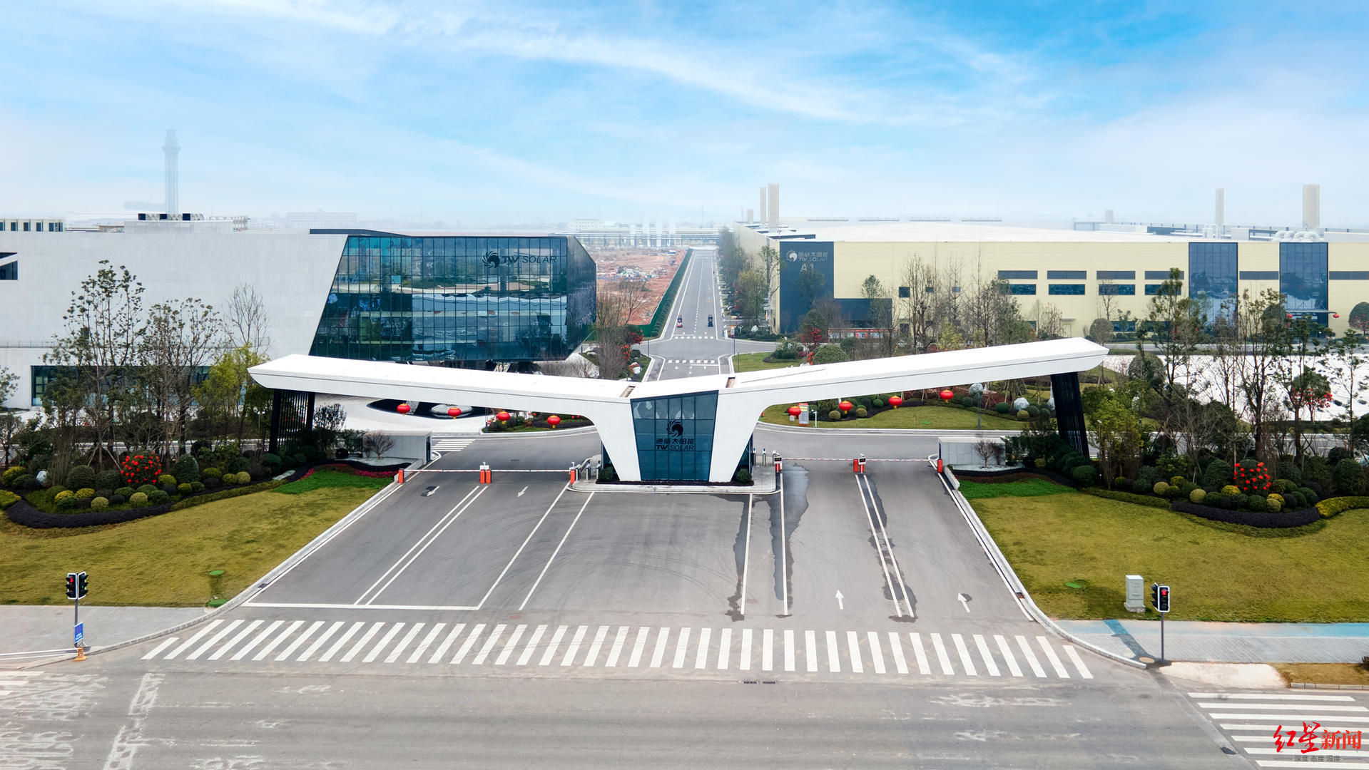 ▲通威太阳能金堂基地