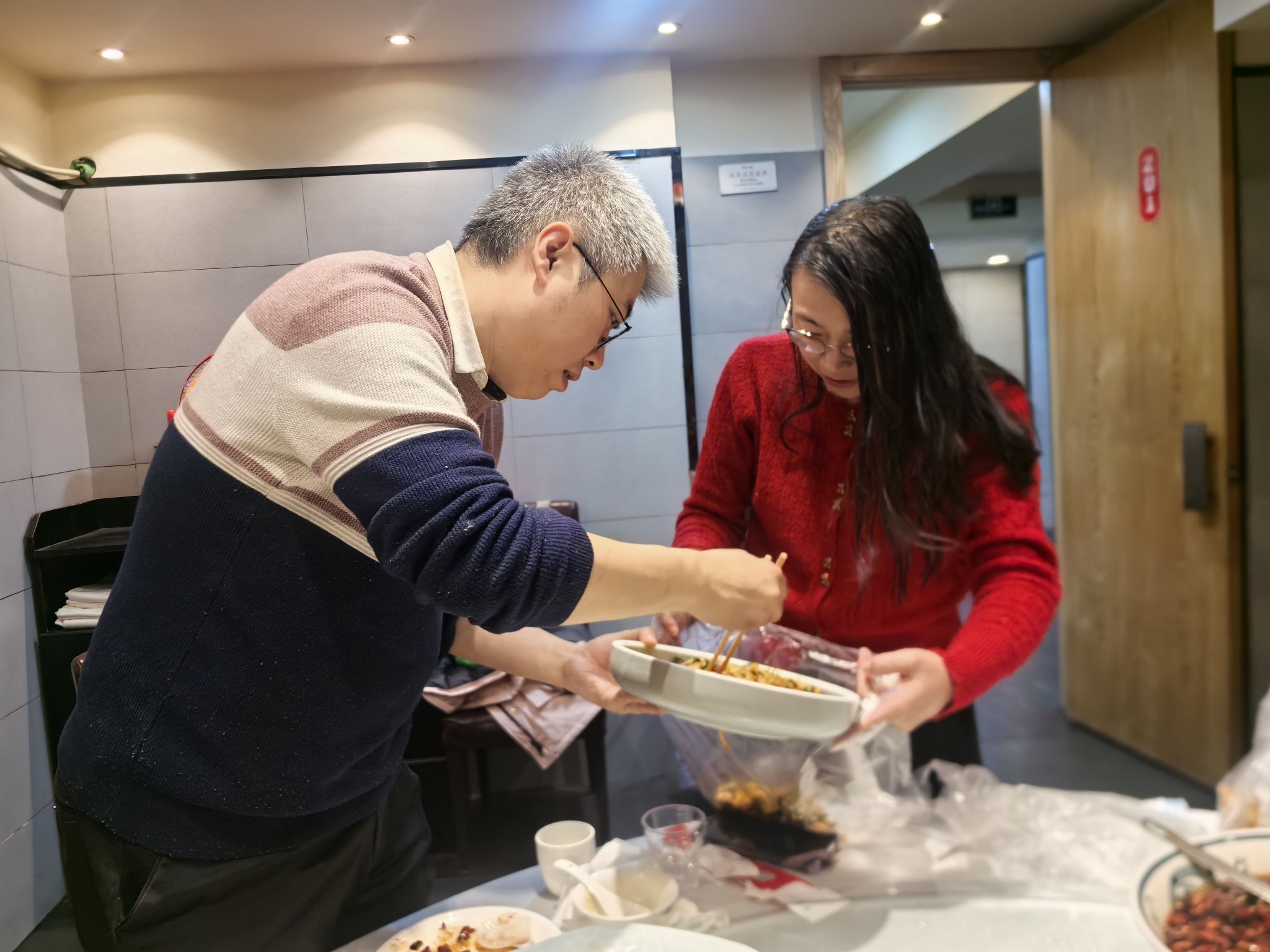 市民餐后打包