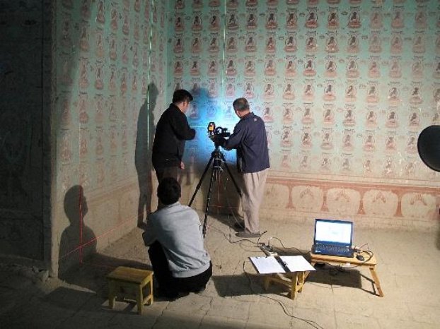 壁画病害识别系统现场应用