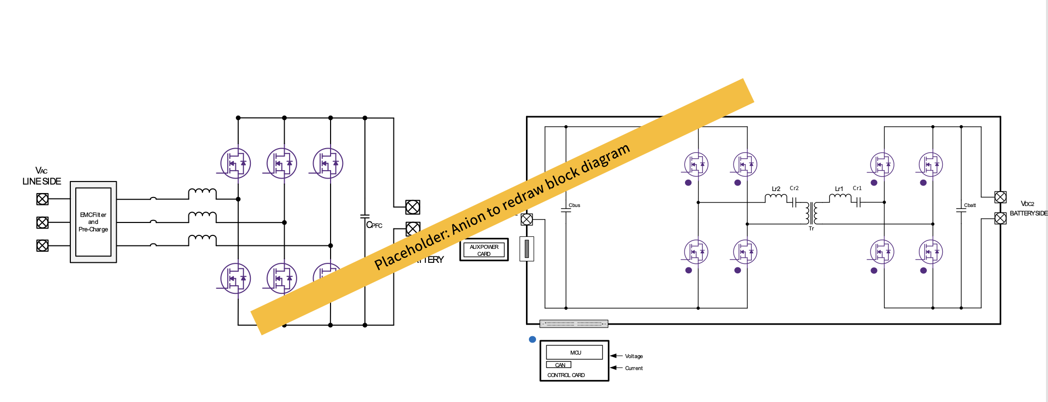 图1 3级直流快速充电机的简图