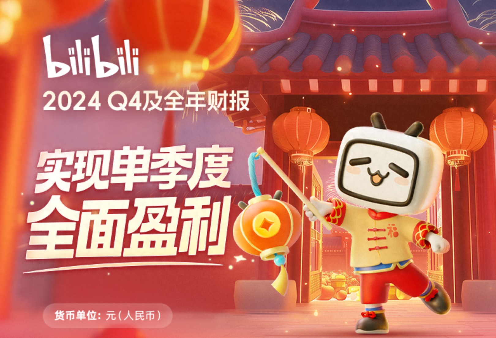 B站全年营收268亿：广告、游戏收入持续高速增长实现全面盈利