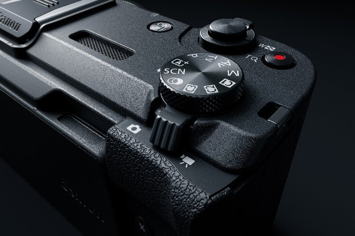 PowerShot V1增加了照片/短片拍摄的切换拨杆，两种拍摄模式可以轻松切换