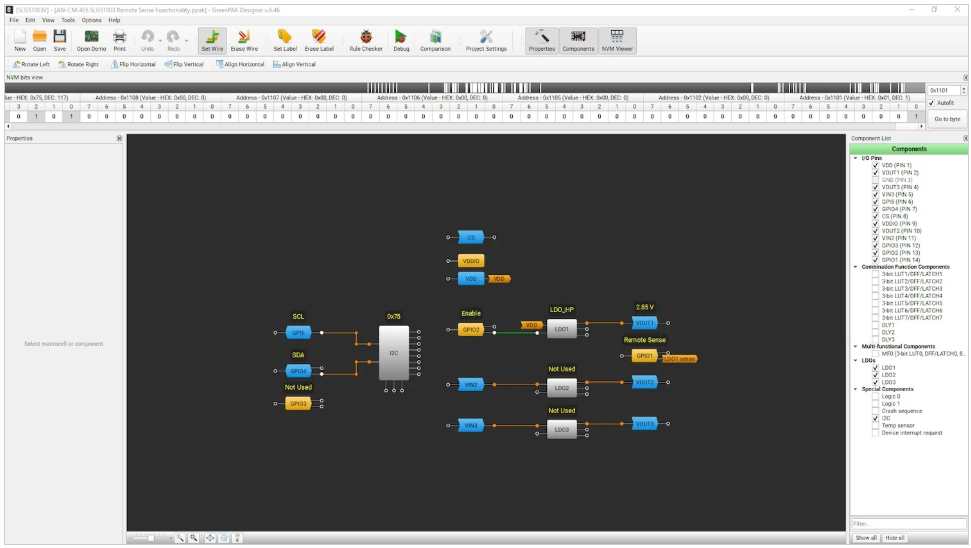 图 11.加载示例 Remote Sense 设计文件后，转到 Configure Software Hub。