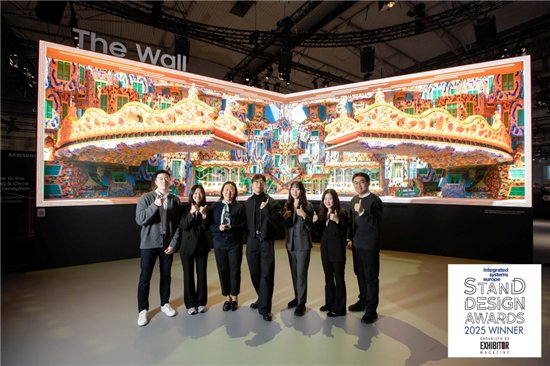 ▲XL可持续发展奖表彰了三星ISE 2025展台的环保设计。