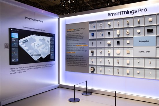 ▲“The SmartThings Pro”展示墙