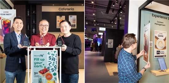 ▲三星彩色电子纸以卓越的外形呈现出生动、高饱和度的色彩，荣获ISE 2025 “最佳展示奖”