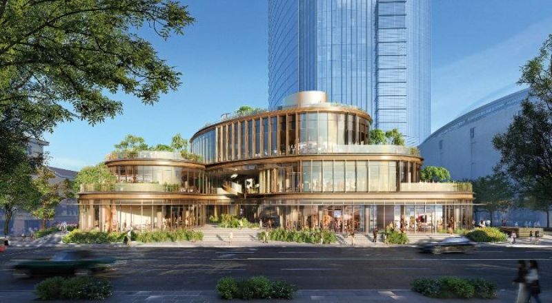 上海恒隆广场三期扩建项目示意图。受访者供图