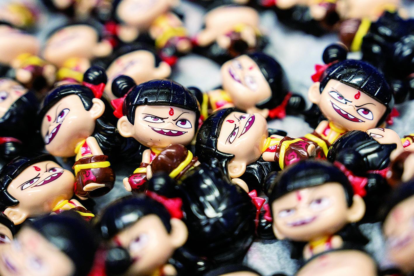 “哪吒”手办 新华社发
