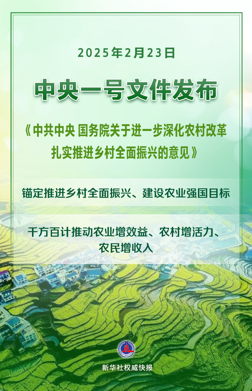 2025年中央一号文件发布|中央一号文件_新浪财经_新浪网