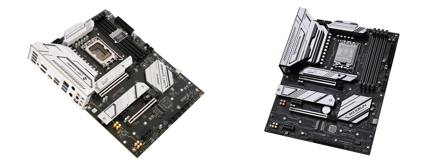 ▲ 左为精英 Z890H8-A2，右为铭瑄 MS-Terminator Z890-A WIFI