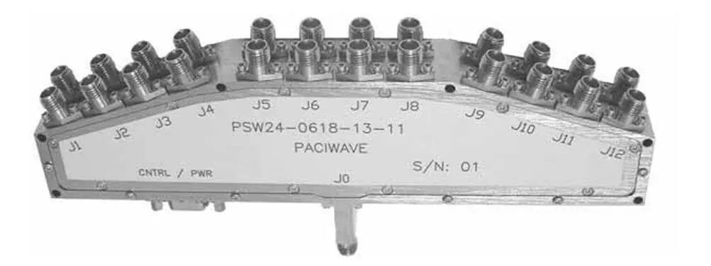 图 5. PIN 单刀 24 掷开关型号 PSW24 - 0618 - 13 - 11（图片由 Paciwave Inc. 提供）