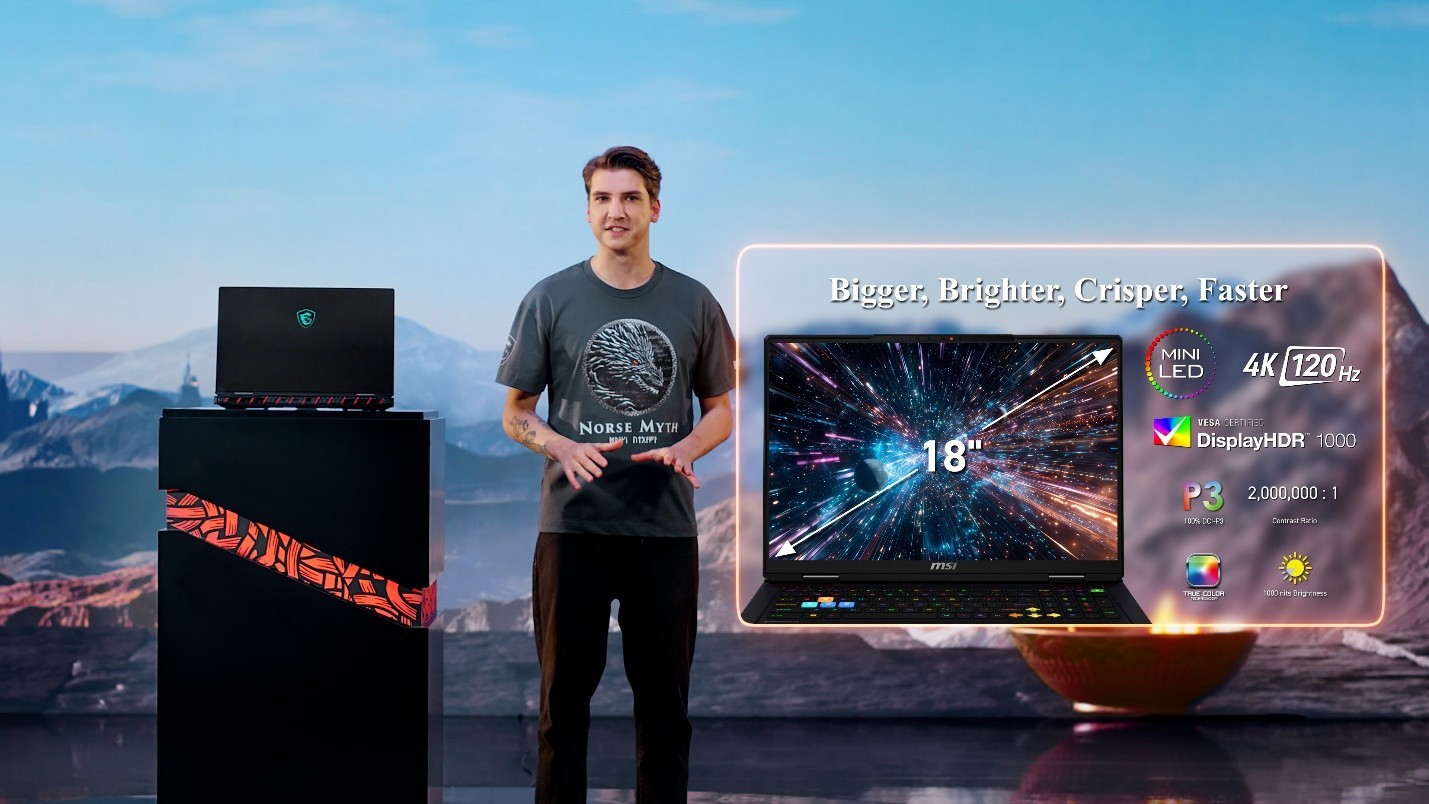 微星在MSIology ：龍魂鑄造 制霸戰場 新品發布會推出RTX50系列筆記本電腦