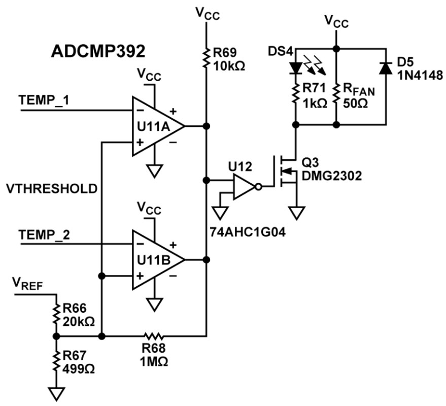 图 7. 风扇控制电路