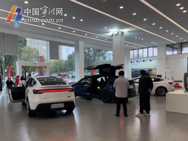 市民正在选购新车。特斯拉供图