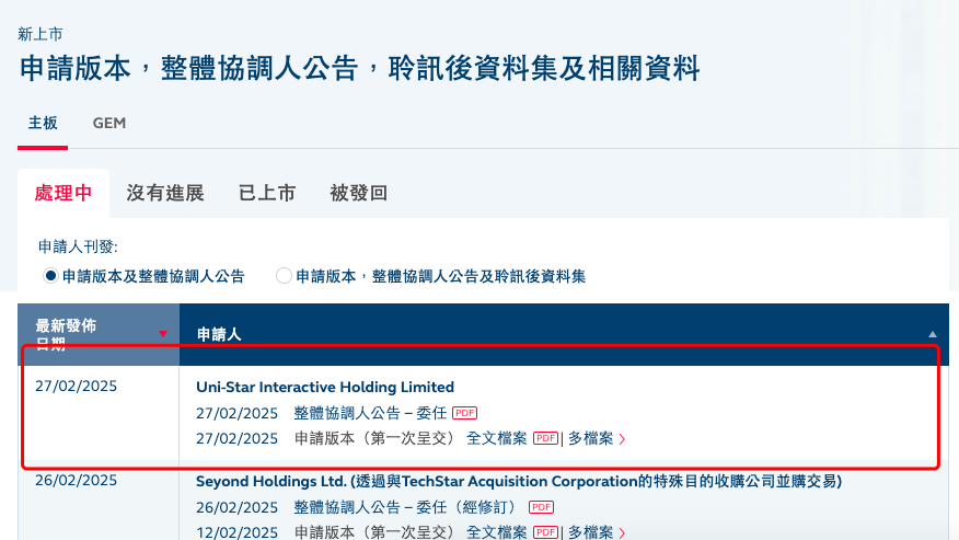 来源：披露易截图