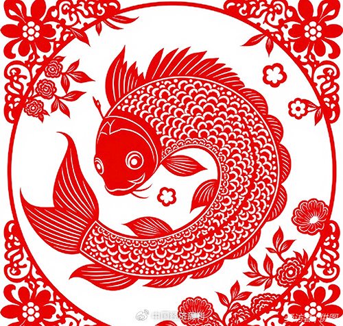 AI优化后的剪纸图案