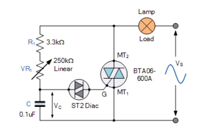 Diac Triac相位控制