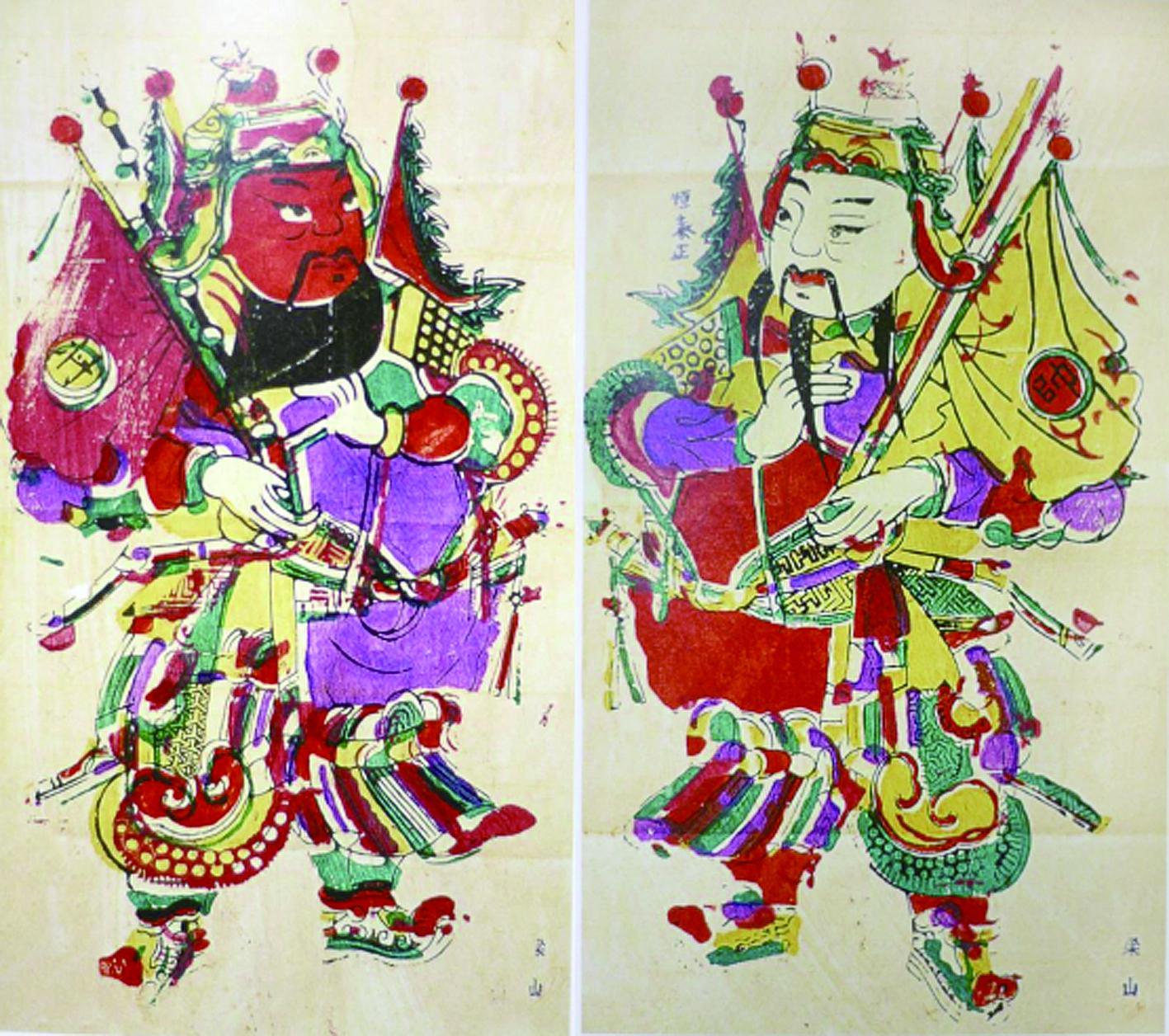 “画神”徐弼“巧施阴阳” 梁平年画门神“活”起来|梁平木版年画_新浪财经_新浪网
